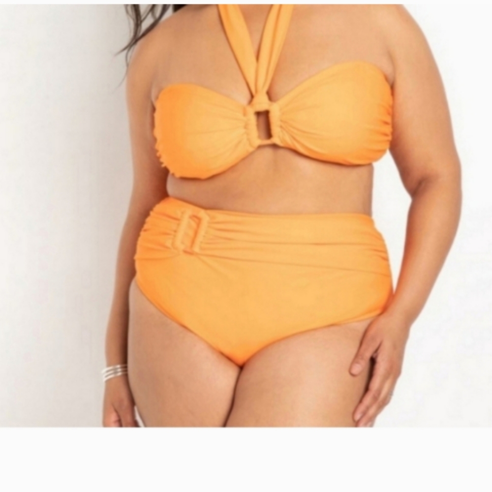 Eloquii Orange Bikini Set